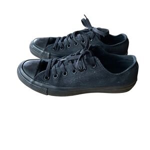 Converse Chuck Taylor All Star Canvas Oxford Sneaker All Black Size 8.5